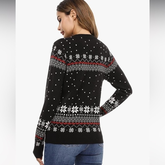 Amazon Hpoicly Christmas Sweater, size L, Viscose, Crew neck sweater - Picture 5 of 10